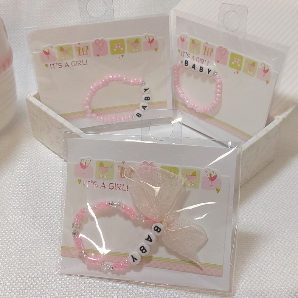 Grandparent Keepsake Bead/Letter Bracelet☆BabyGirl